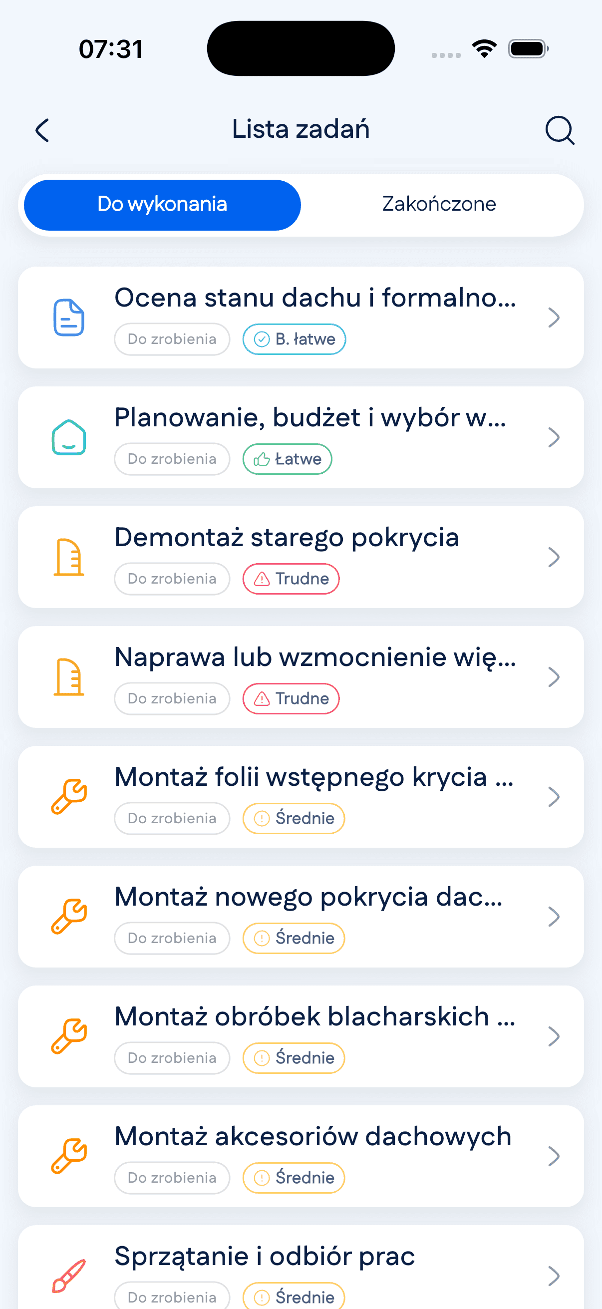 Szablony projektów budowlanych