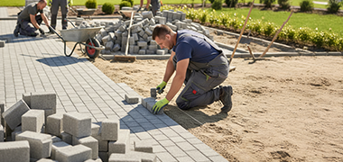 Układanie kostki brukowej